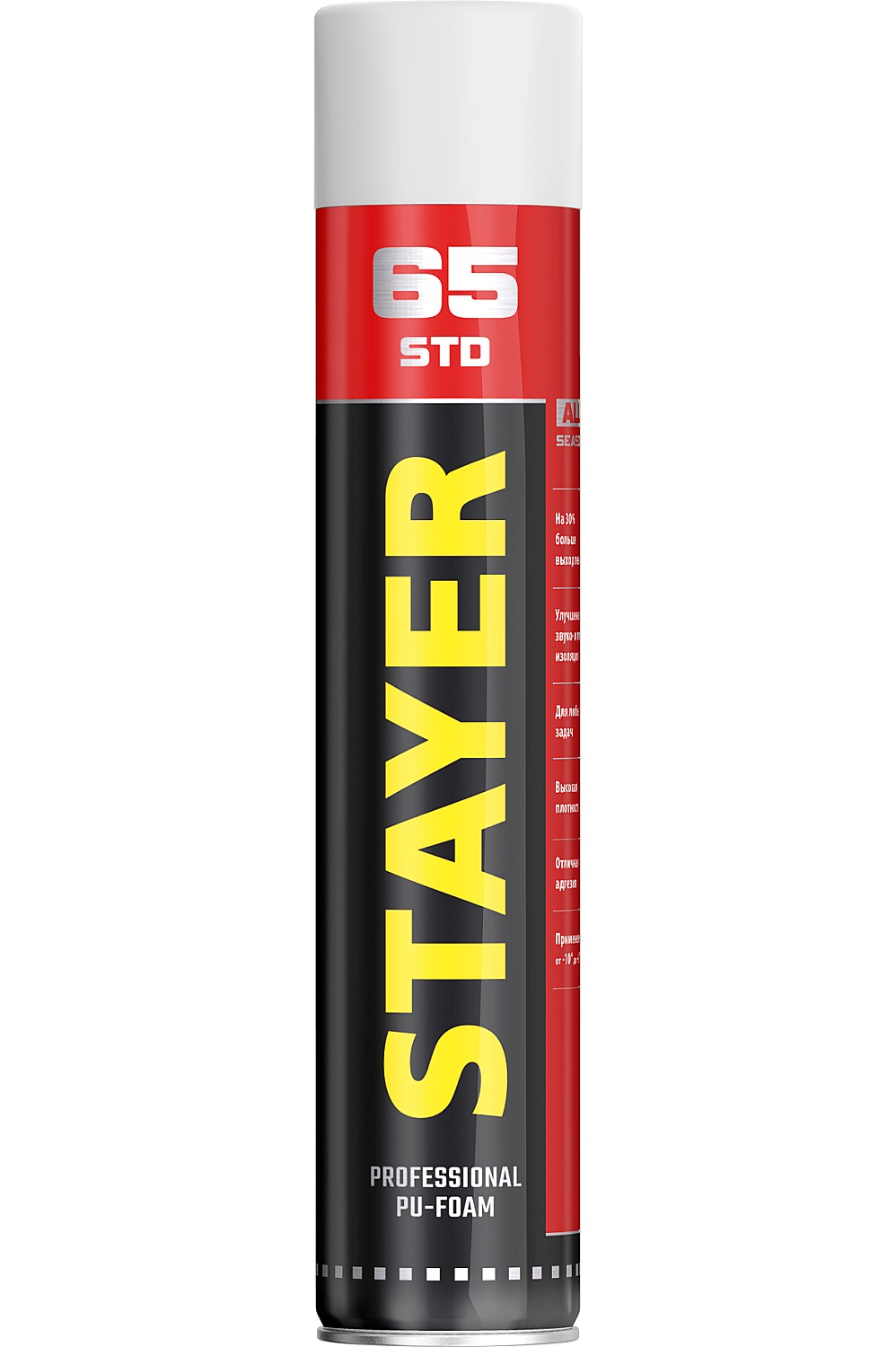 Пена монтажная STD 65 750мл выход до 65л адаптерная