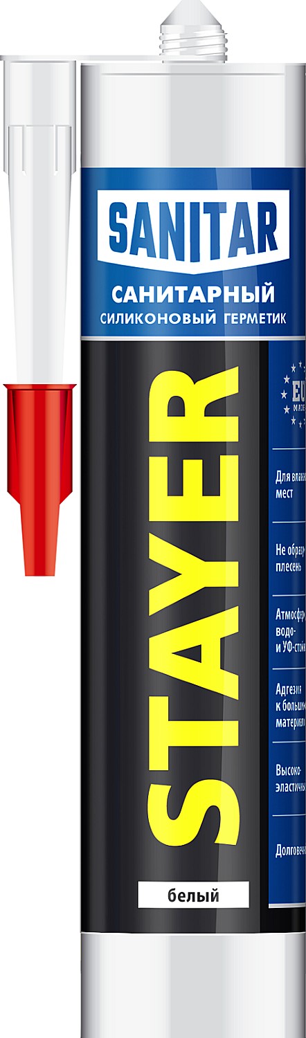 Герметик силиконовый 260 мл белый