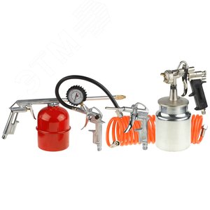 Изображение товара Краскораспылитель 5 предметов с нижним бачком (шт)