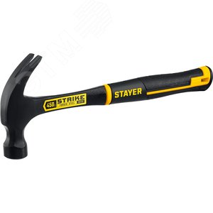 Изображение товара Молоток с гвоздодером Strike 450 г (шт)