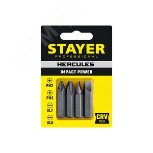 Изображение товара Насадка отверточная ударная Hercules 36 мм (набор)