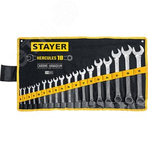 Изображение товара Набор комбинированных гаечных ключей 18 шт (набор)