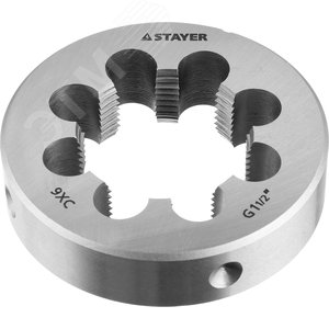 Изображение товара Плашка ручная G 1 1/2'', сталь 9ХС (шт)