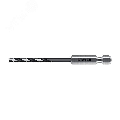 "Сверло по металлу для винтовёртов и шуруповертов IMPACT READY, НЕХ-1/4"", d 4.0 х 98 мм" - фото 1