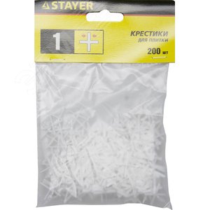Изображение товара Крестики для плитки 1мм 200шт. (упак)