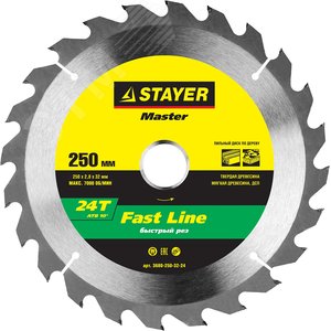 Изображение товара Диск пильный Fast Line 250 x 32мм 24Т (шт)