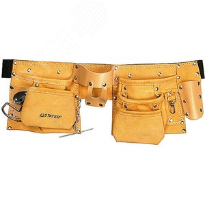 Изображение товара Пояс для инструментов кожаный, 10 карманов (шт)