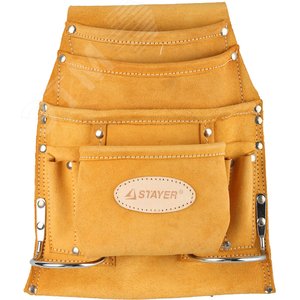 Изображение товара Поясная сумка для инструмента кожаная, 10 карманов (шт)