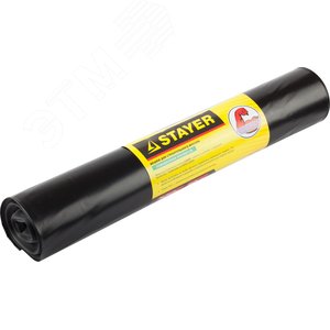 Изображение товара Мешки для мусора HEAVY DUTY 120 л, чёрные (уп)