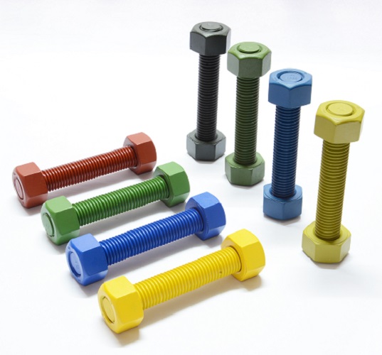 Шпилька 1 1/4''х295 ASTM SA A320 Gr. B8 Cl.2 с 2мягайками 1 1/4'' ASTM SA A194 Gr.8 Xylan