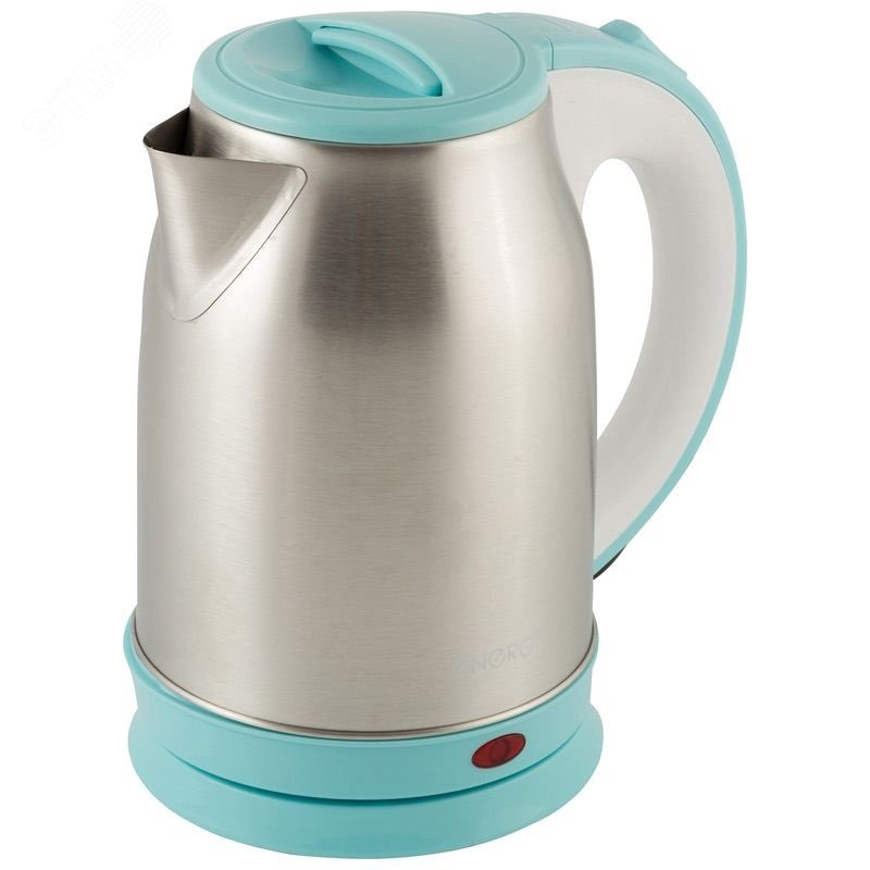 Изображение товара Электрочайник ENERGY E-202 стальной бело-голубой 1.8 л