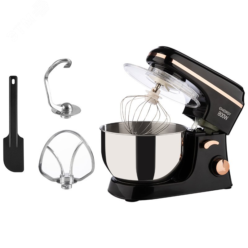Изображение товара Планетарный миксер ENERGY EN-265 черный 800 Вт для домашнего использования