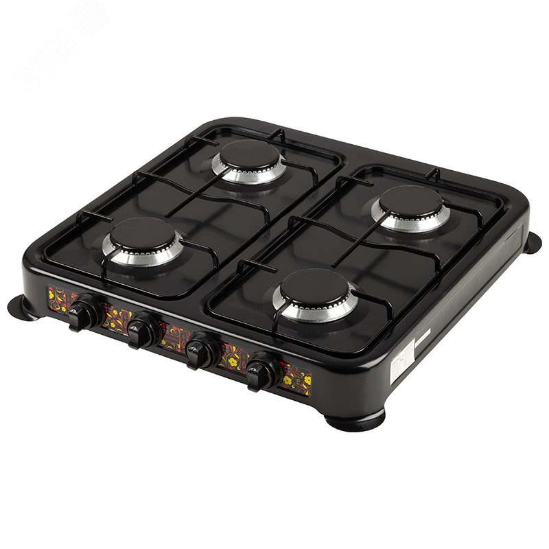Изображение товара Плита газовая 4-х конфорочная EN-004B настольная с решетками и эмалированным покрытием