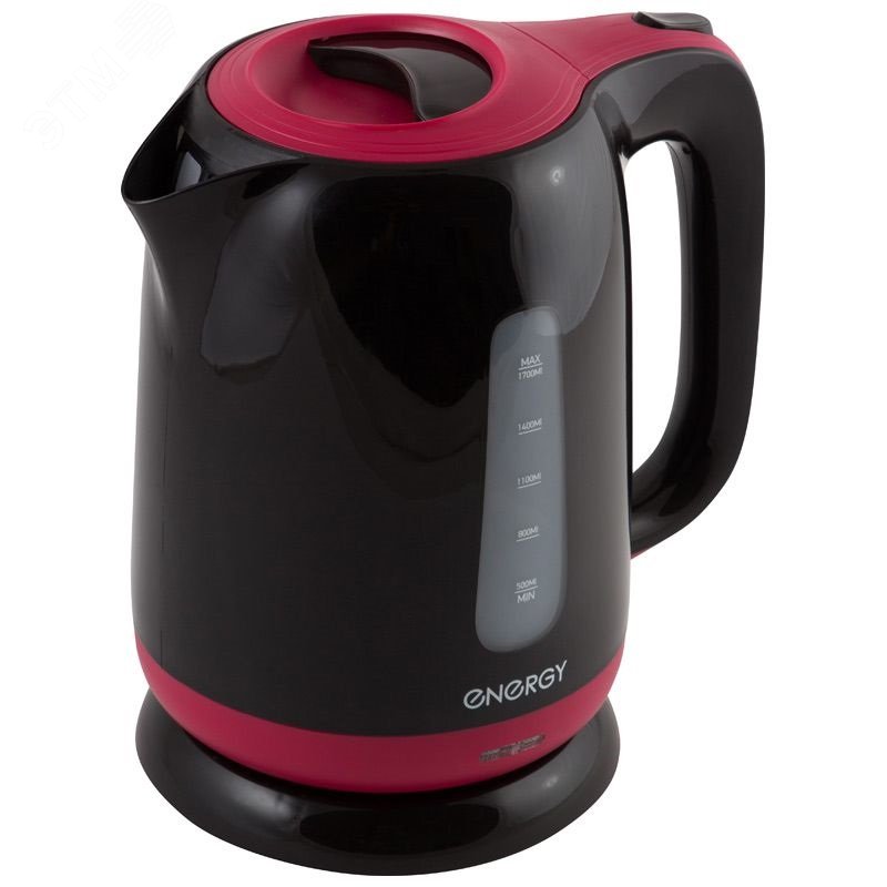 Изображение товара Электрочайник ENERGY E-274 1,7 л пластиковый черный с фильтром от накипи