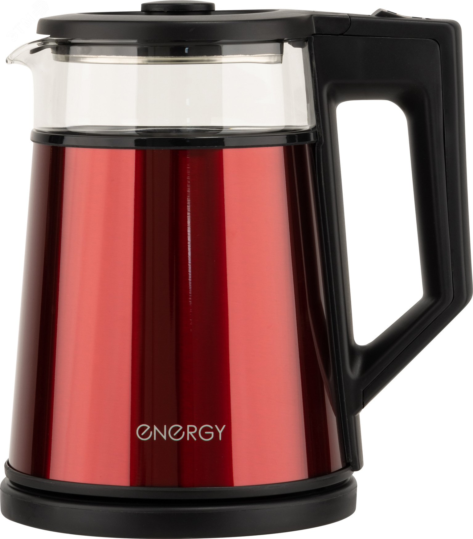 Изображение товара Чайник электрический E-200 на 1,2 л, цвет красный, двойной корпус (шт)