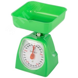 Изображение товара Весы кухонные механические квадратные EN-406МК, от 0 до 5 кг, цвет зеленый (шт)