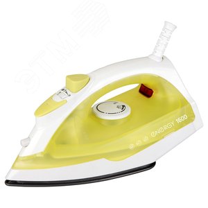 Изображение товара Утюг EN-327 на 1600 Вт, подошва - тефлоновая, цвет желтый (шт)