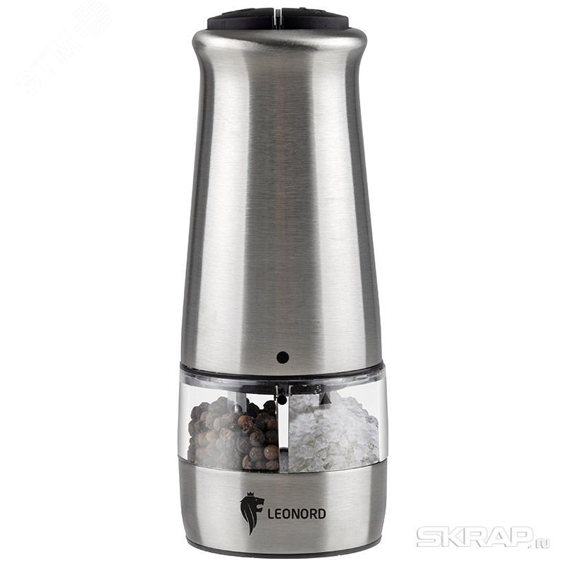 Изображение товара Перцемолка на батарейках Leonord LE-1701 с двумя контейнерами