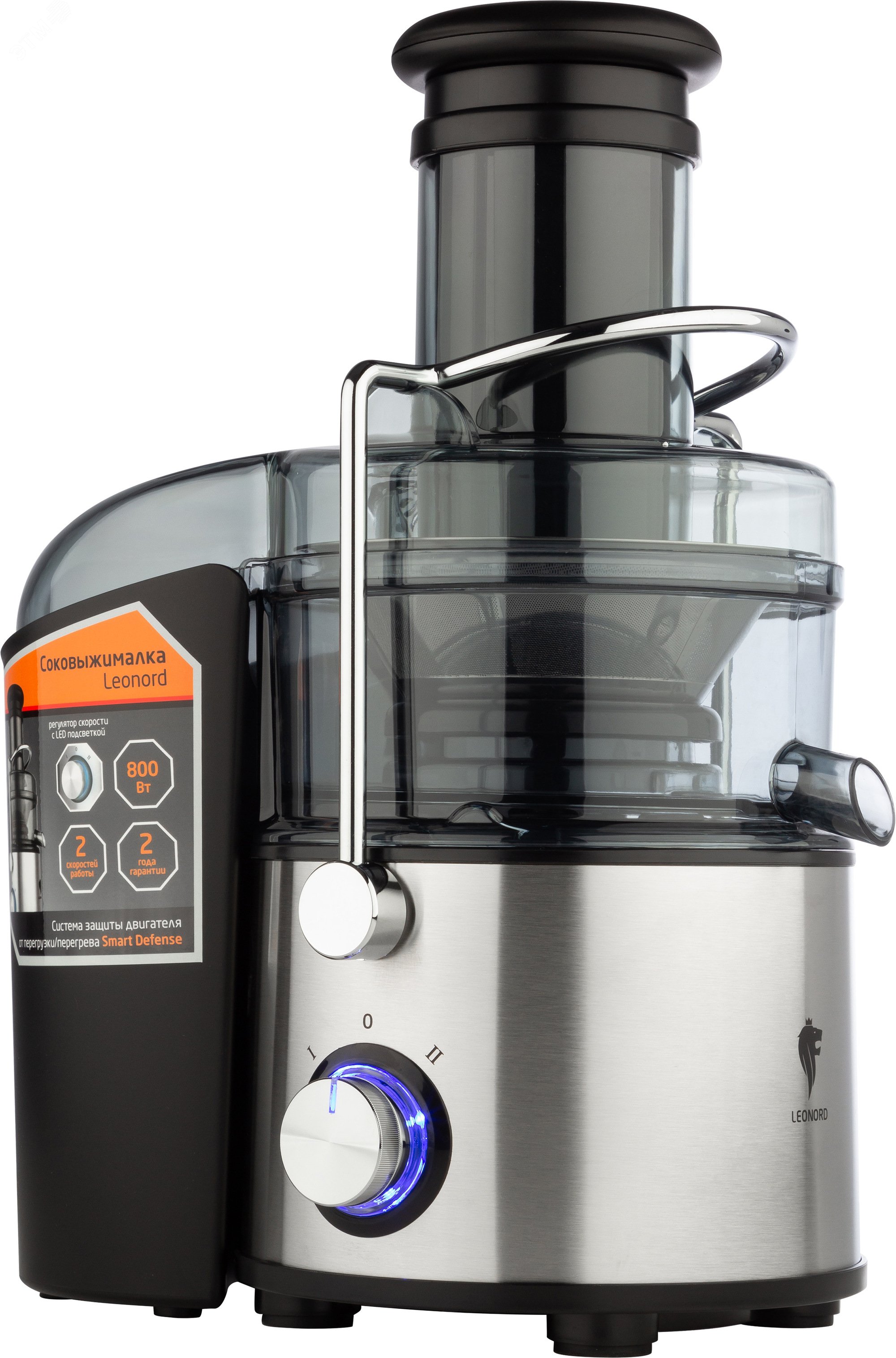 Изображение товара Соковыжималка Leonord LE-1726 800Вт для фруктов и овощей