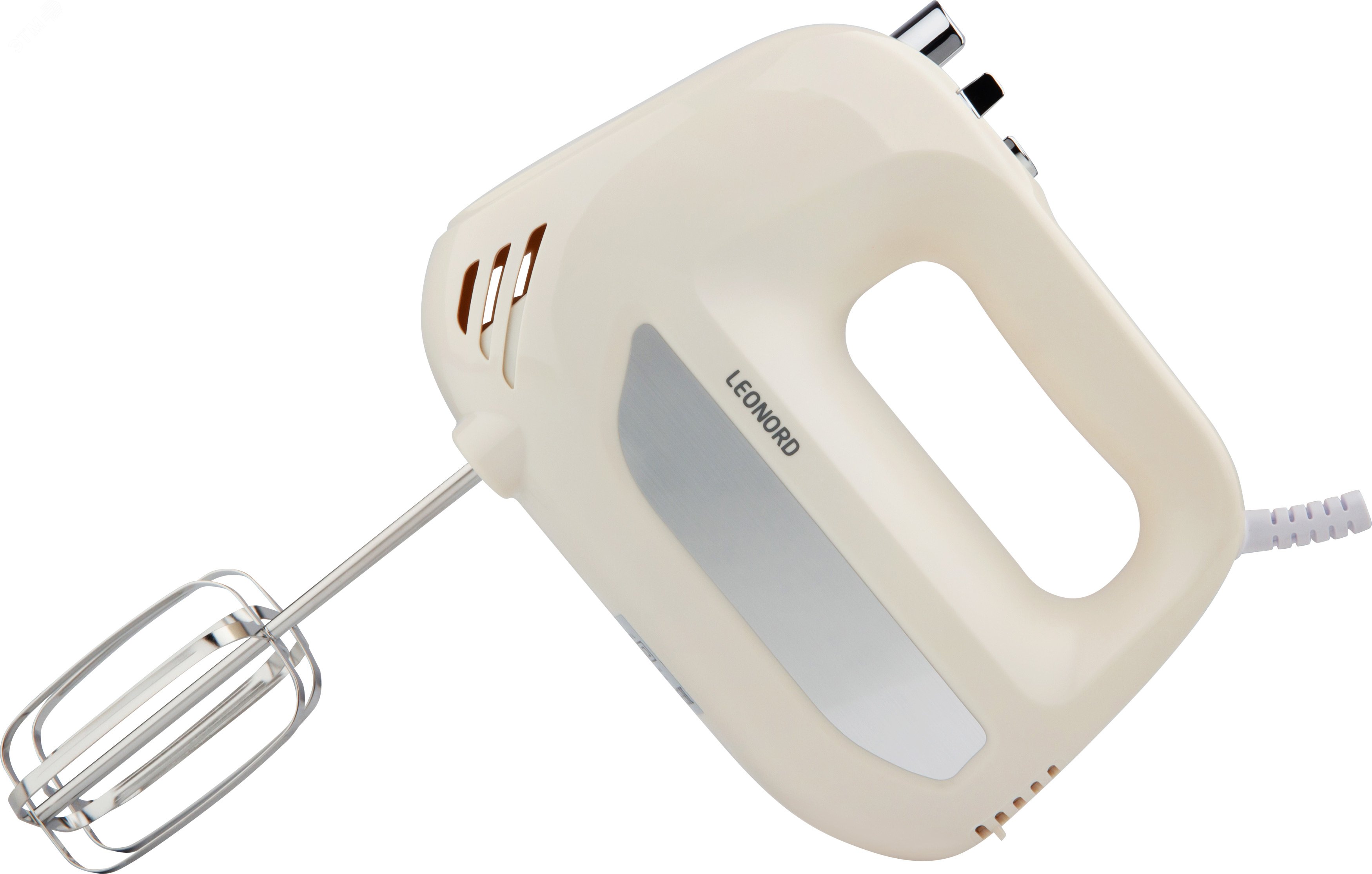 Изображение товара Миксер Leonord LE-1739 мощностью 500 Вт, бежевый - взбивание и замешивание