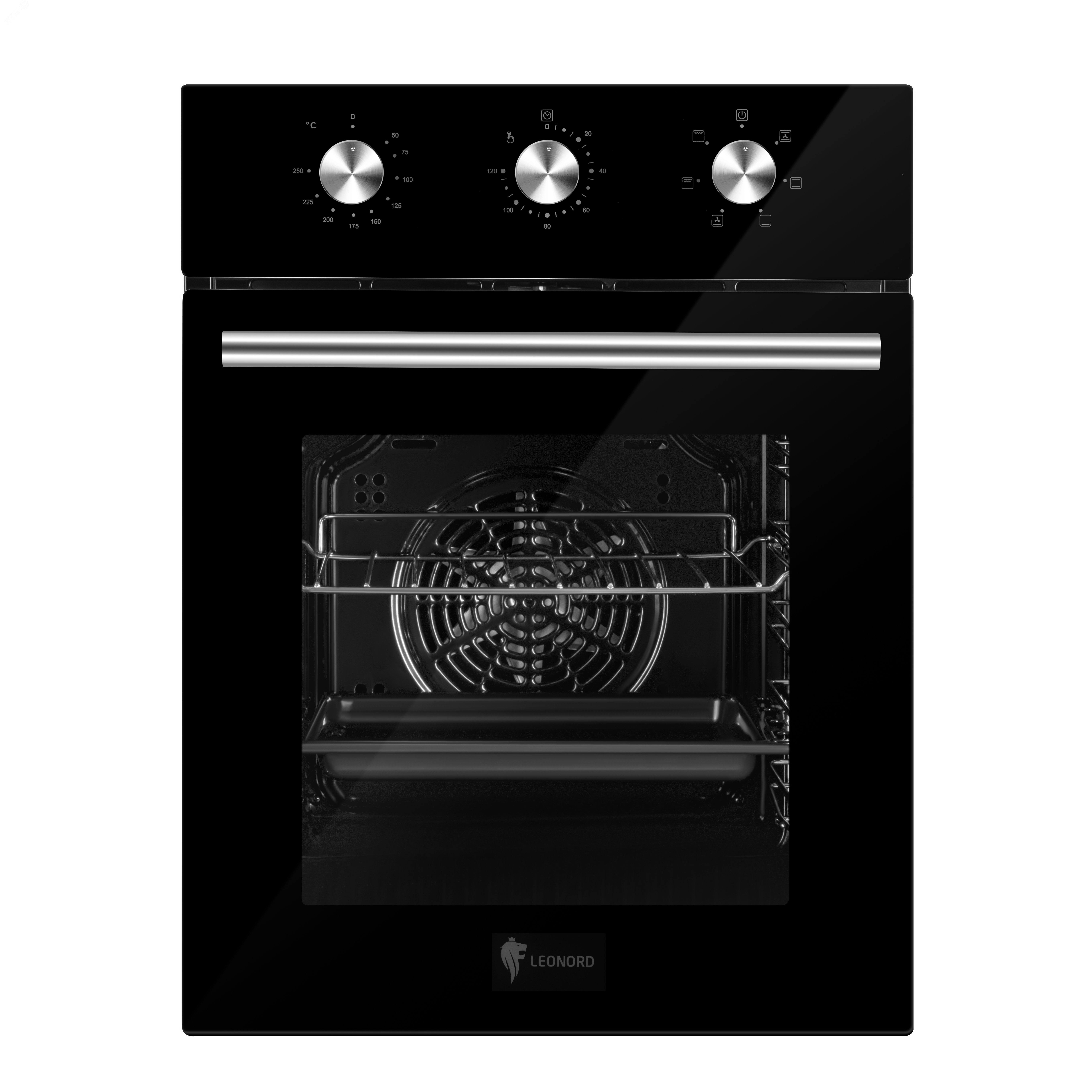 Изображение товара Встраиваемый электрический духовной шкаф Leonord LEO-45002B 550x642x663 мм Черный