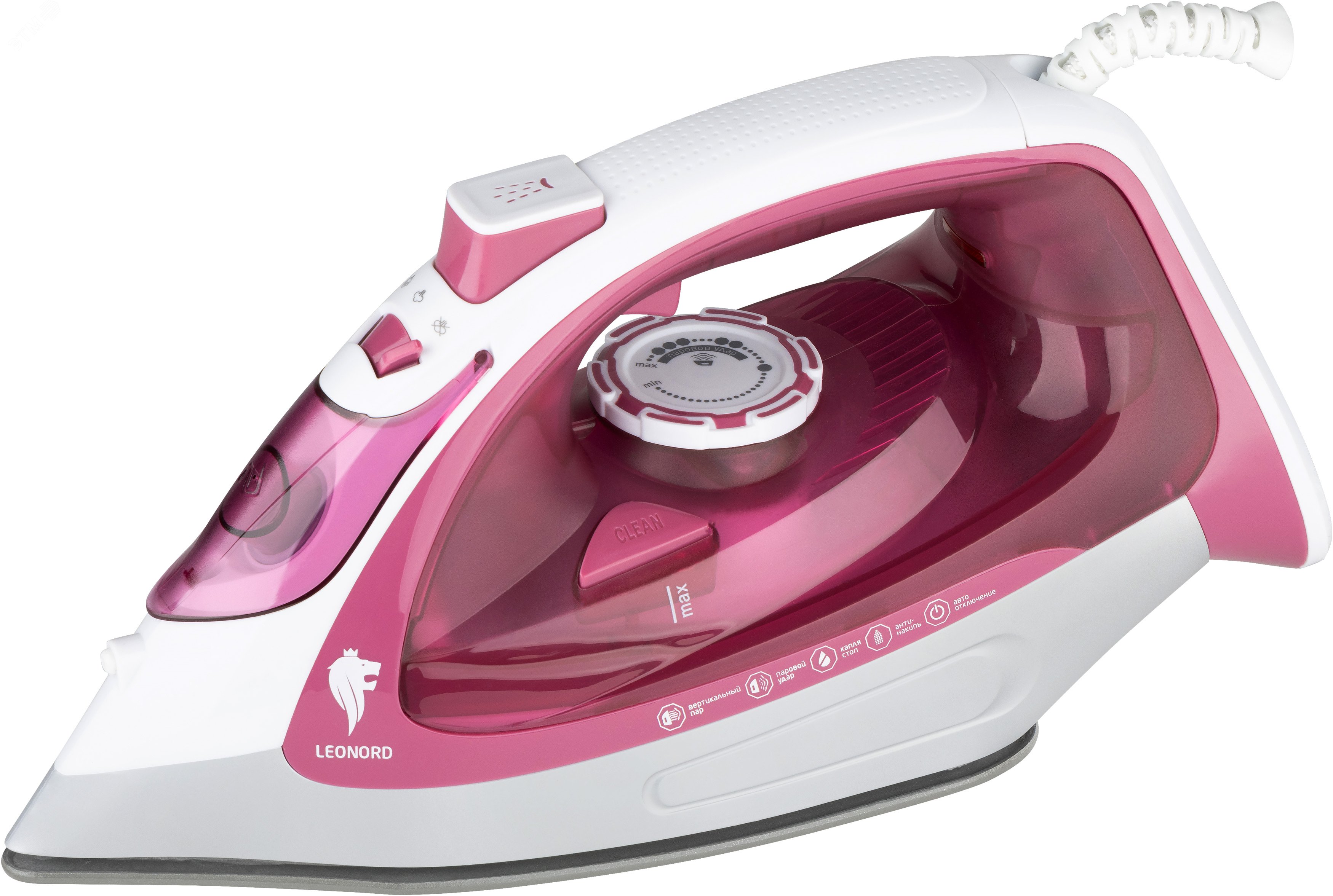 Изображение товара Утюг Leonord LE-1805 с керамической подошвой, 2600 Вт, розовый