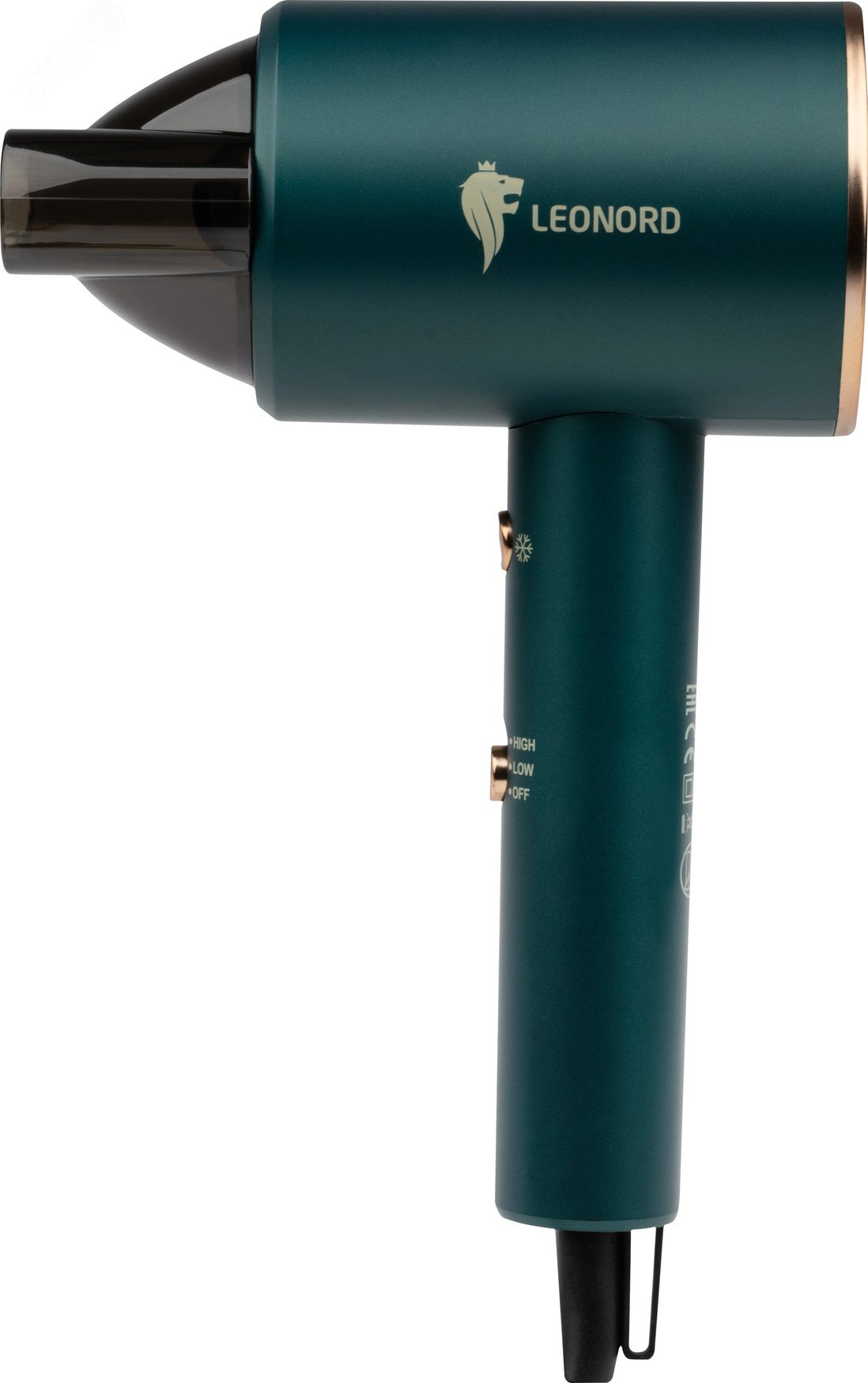 Изображение товара Фен Leonord LE-1208 мощность 1800 Вт 2 режима зеленый корпус