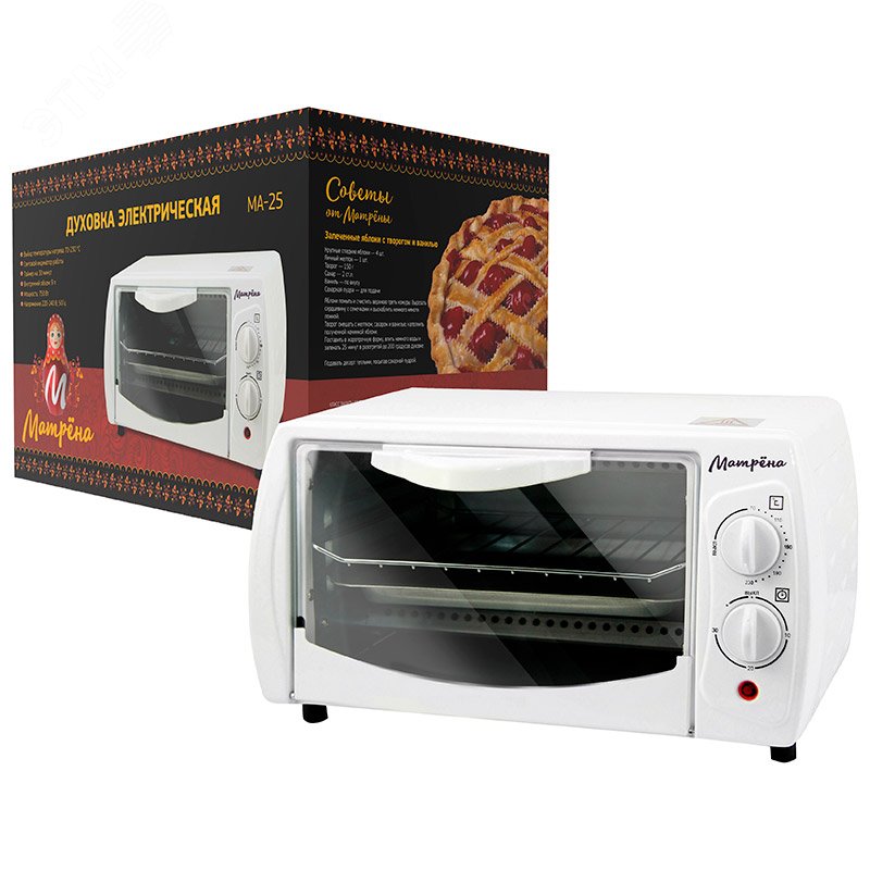 Изображение товара Духовка электрическая МА-25 объемом 9 л, цвет белый (шт)