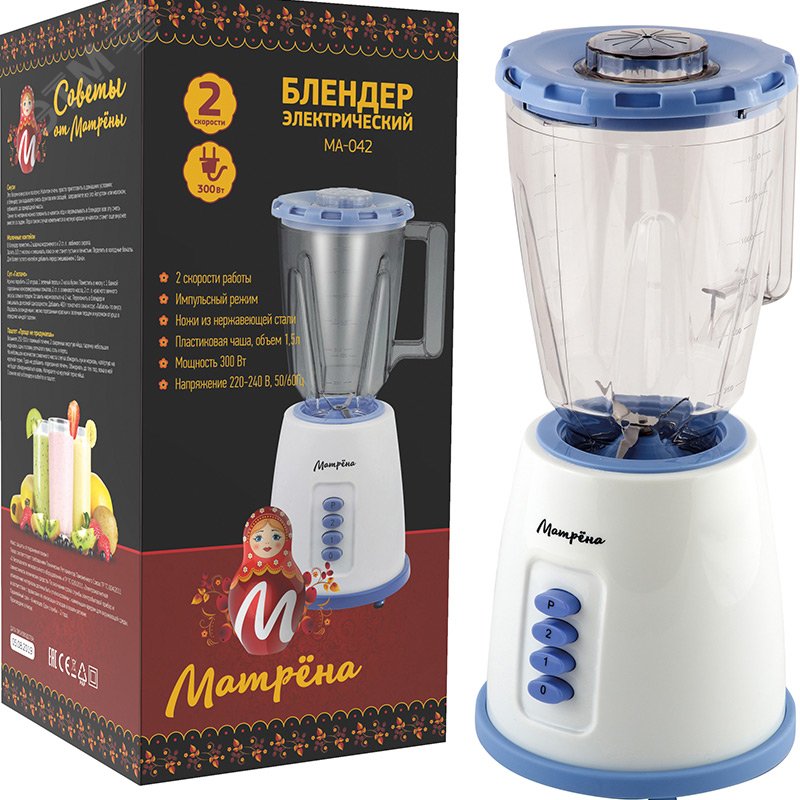 Изображение товара Стационарный блендер МАТРЁНА MA-042 на 300 Вт с чашей