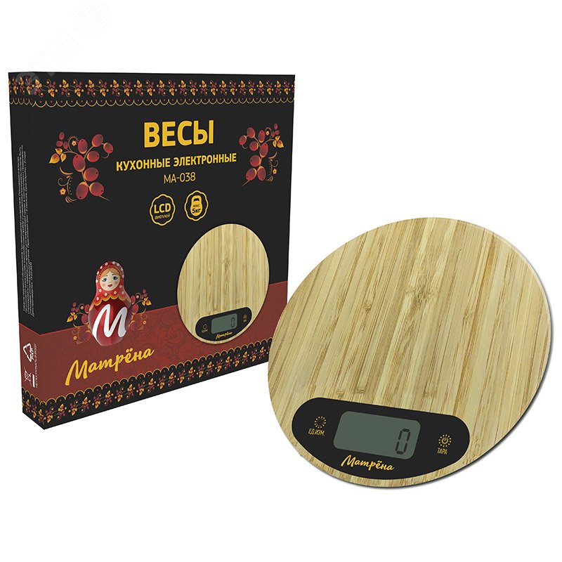 Изображение товара Весы кухонные электронные МА-038 до 5 кг (шт)