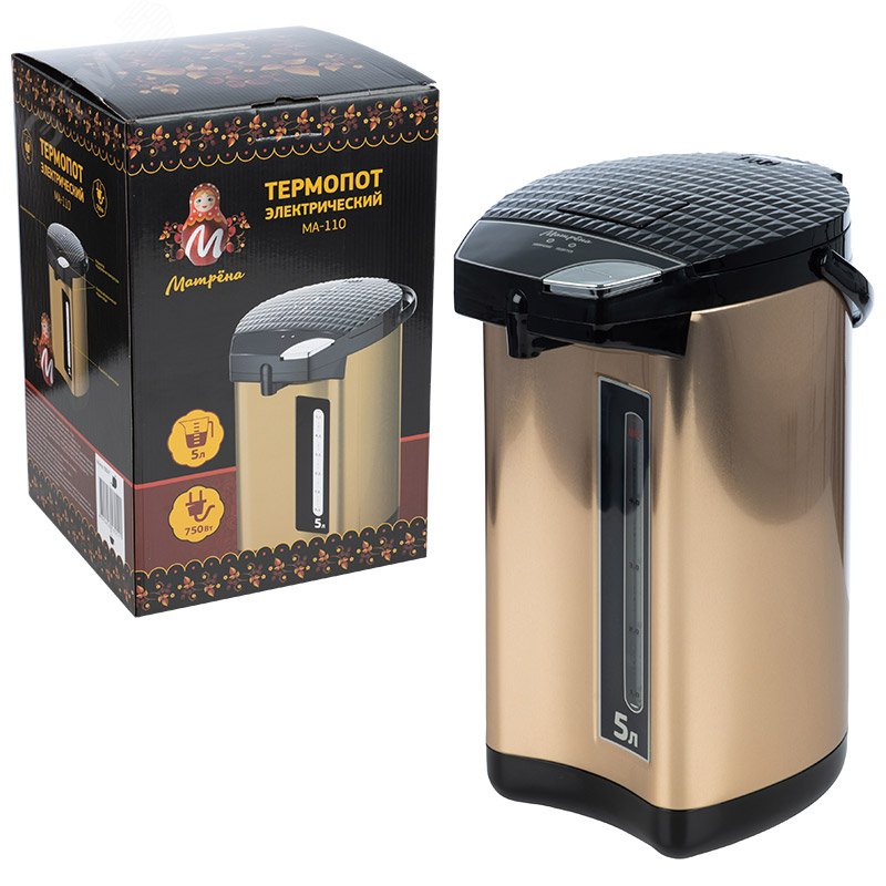 Изображение товара Термопот МАТРЕНА МА-110 5 л 750 Вт с функцией поддержания температуры