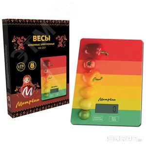 Изображение товара Весы кухонные электронные МА-037 до 7 кг, рисунок ''Полоски'' (шт)