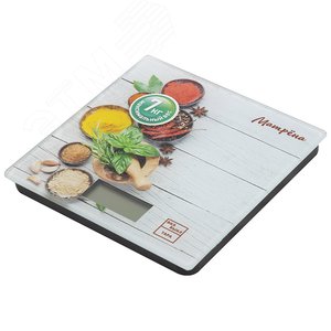 Изображение товара Весы кухонные электронные MA-033 до 7 кг, рисунок ''Специи'' (шт)