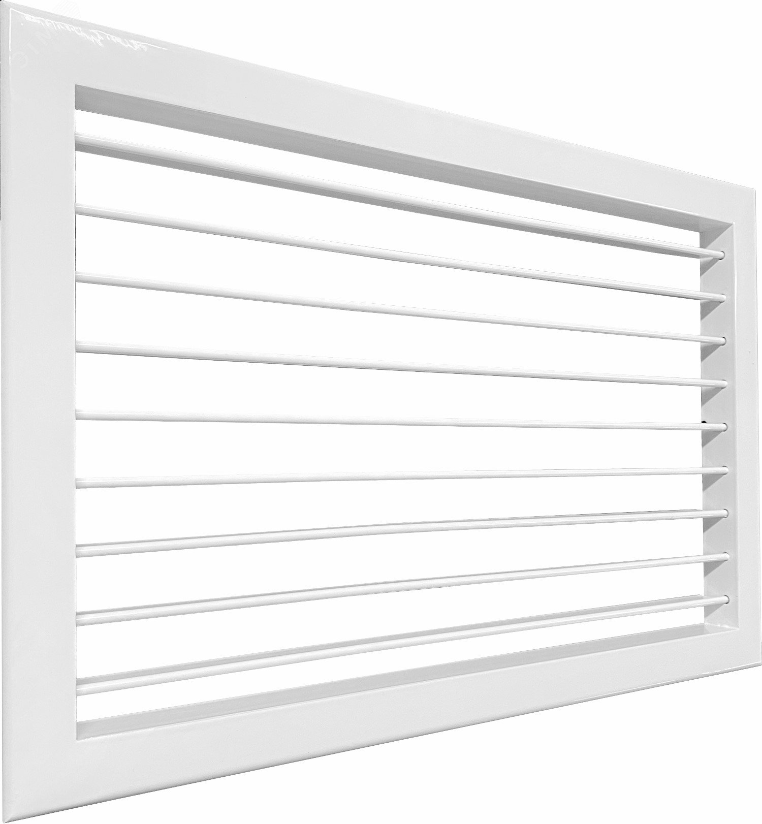 Изображение товара Алюминиевая однорядная решетка для вентиляции 200х100 с регулируемыми жалюзи
