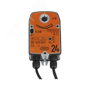 Электропривод с возвратной пружиной для противопожарных клапанов на 24 В, c двумя дополнительными   переключателями FSA03S24S (ON-OFF) 4687202618354 VentART - 3