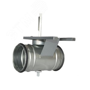 Клапан воздушный с площадкой под привод для круглых каналов КВ 100 мм