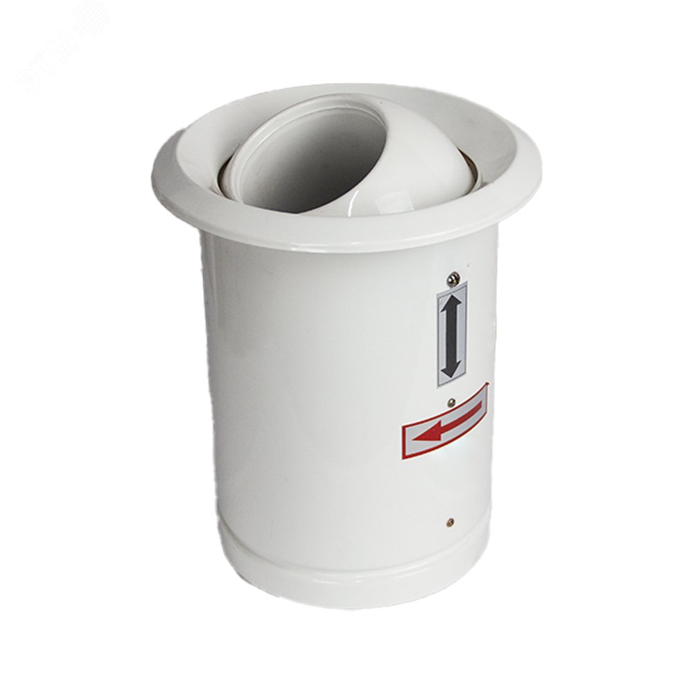 Изображение товара Термодиффузор сопловый KV-Termo 200 алюминиевый белый для вентиляции