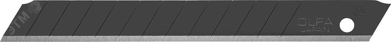 Изображение товара Лезвия для ножа EXCEL BLACK 9х80 мм 50 шт. из японской стали