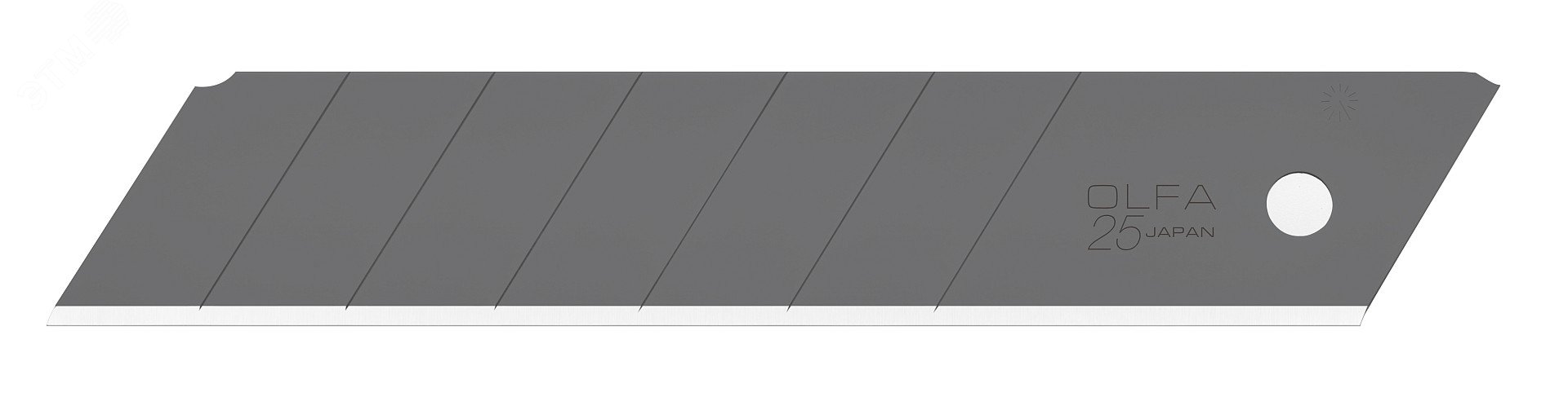 Изображение товара Лезвие EXCEL BLACK сегментированное, 20 шт, 25 мм в пластиковом кейсе (упак)