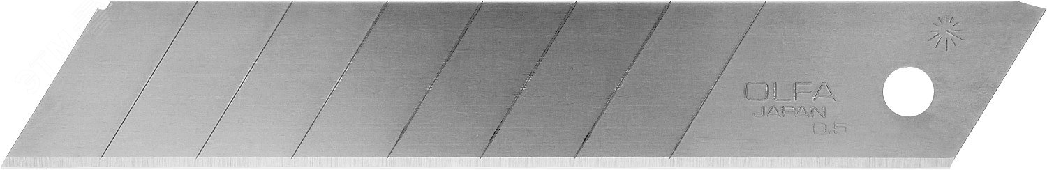 Лезвия сегментированные 18х100х0.5 мм 50 шт. OL-LB-50B OLFA