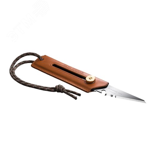 Нож со сменным лезвием с чехлом многоцелевой WORKS BK1 CAMEL BUSHCRAFT KNIFE - фото 3