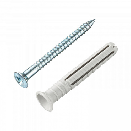 Дюбель-гвоздь YZ потайн. манжета нейлон 6x40 (150 шт) - пакет Tecfi