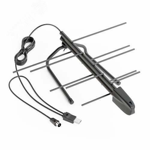 Изображение товара Антенна комнатная активная ТВ BAS-5133-USB Меркурий 3.0 (шт)