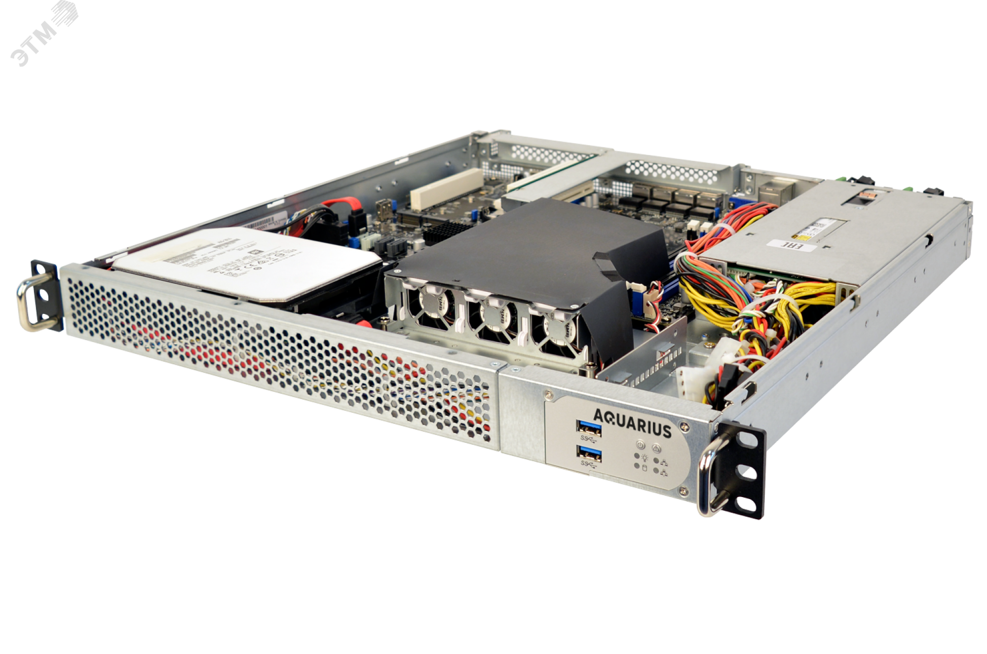 Сервер специализированный S102DF 1U, процессор опционально, до 3 накопителей, ОЗУ до 128 ГБ DDR4 T40 S102DF Aquarius - превью 2