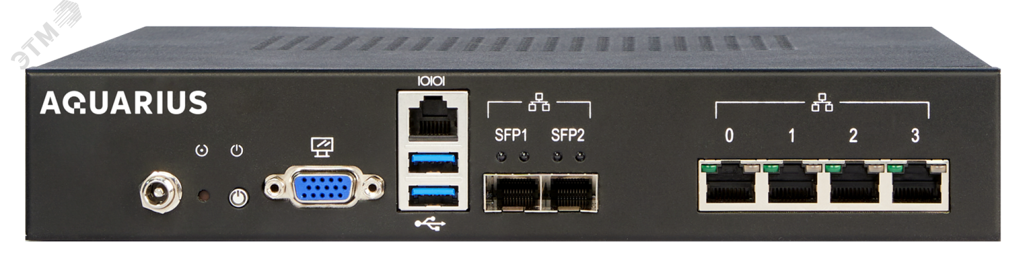 Сервер специализированный S100DC 1U, Atom C3338/C3338R, до 4 накопителей, ОЗУ до 32 ГБ DDR4 T30 S100DC Aquarius - превью 3