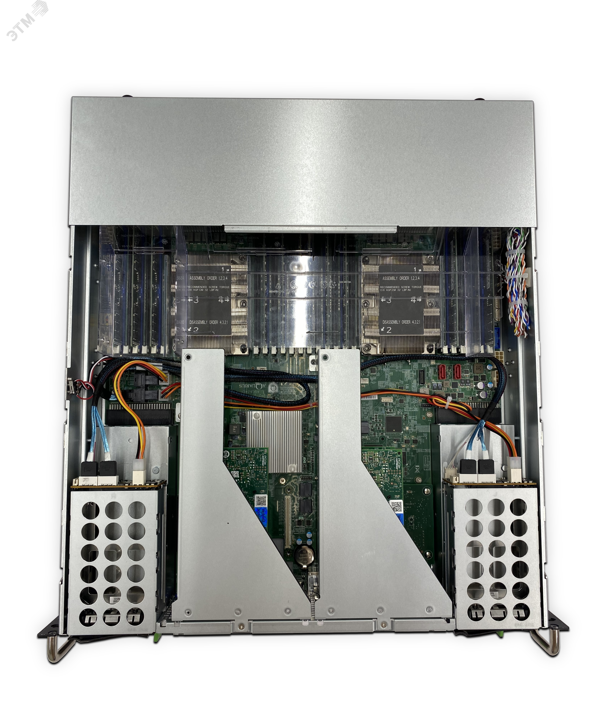 Сервер специализированный D204CF 2U, Xeon Scalable v2, до 6 накопителей, ОЗУ до 6 ТБ DDR4 T50 D204CF Aquarius - превью 6