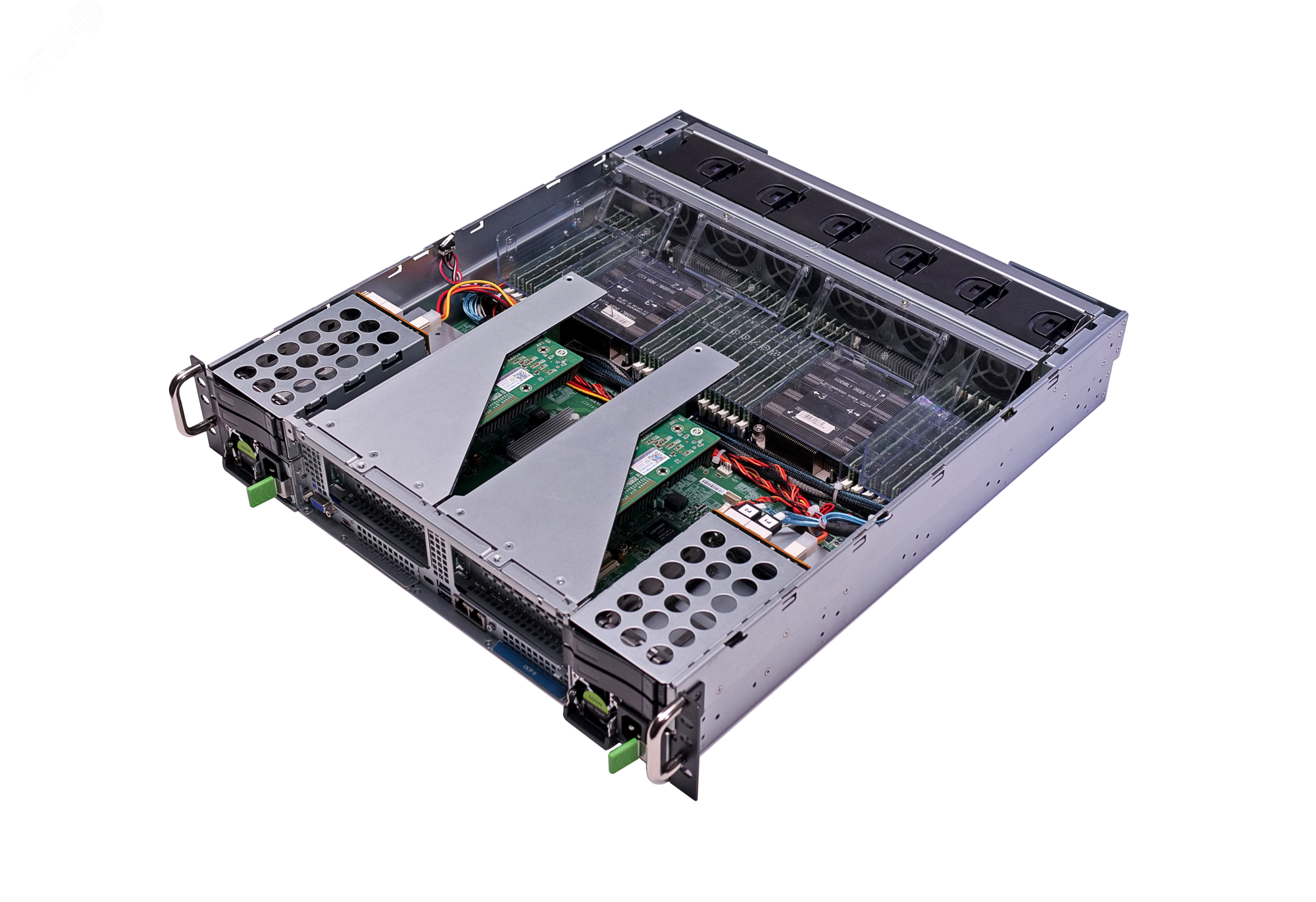 Сервер специализированный D204CF 2U, Xeon Scalable v2, до 6 накопителей, ОЗУ до 6 ТБ DDR4 T50 D204CF Aquarius - превью 7