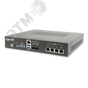 Сервер специализированный S100DC 1U, Atom C3338/C3338R, до 4 накопителей, ОЗУ до 32 ГБ DDR4 T30 S100DC Aquarius