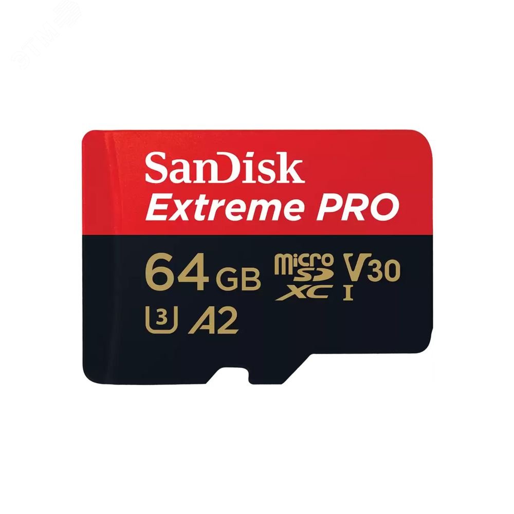 Изображение товара Карта памяти SanDisk Extreme Pro 64GB MicroSD UHS I V30 U3 A2 SDXC 200 МБ с