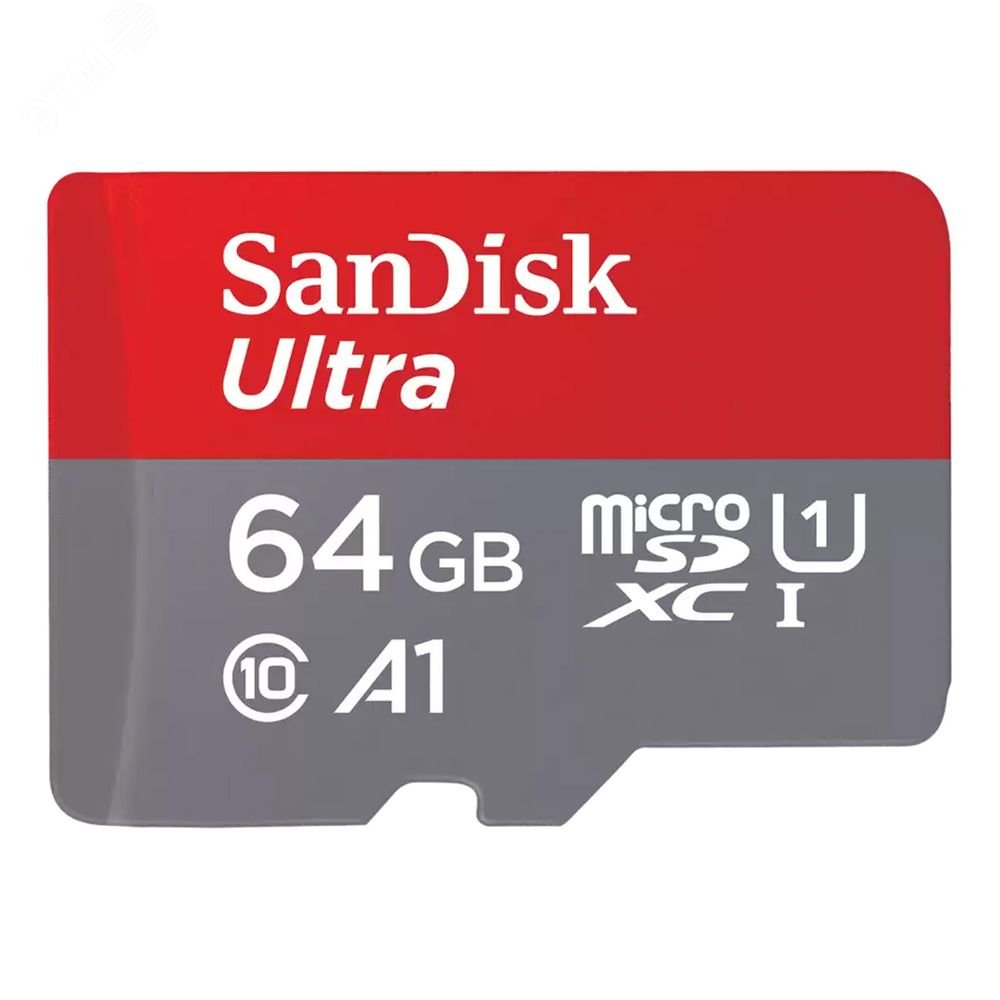 Изображение товара Карта памяти SanDisk Ultra 64GB MicroSD UHS I Class 10 высокого качества